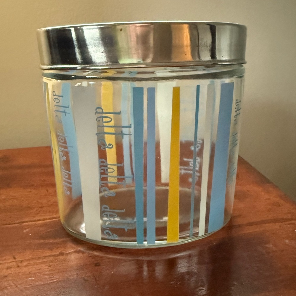 Tri Delta Glass Jar with Lid